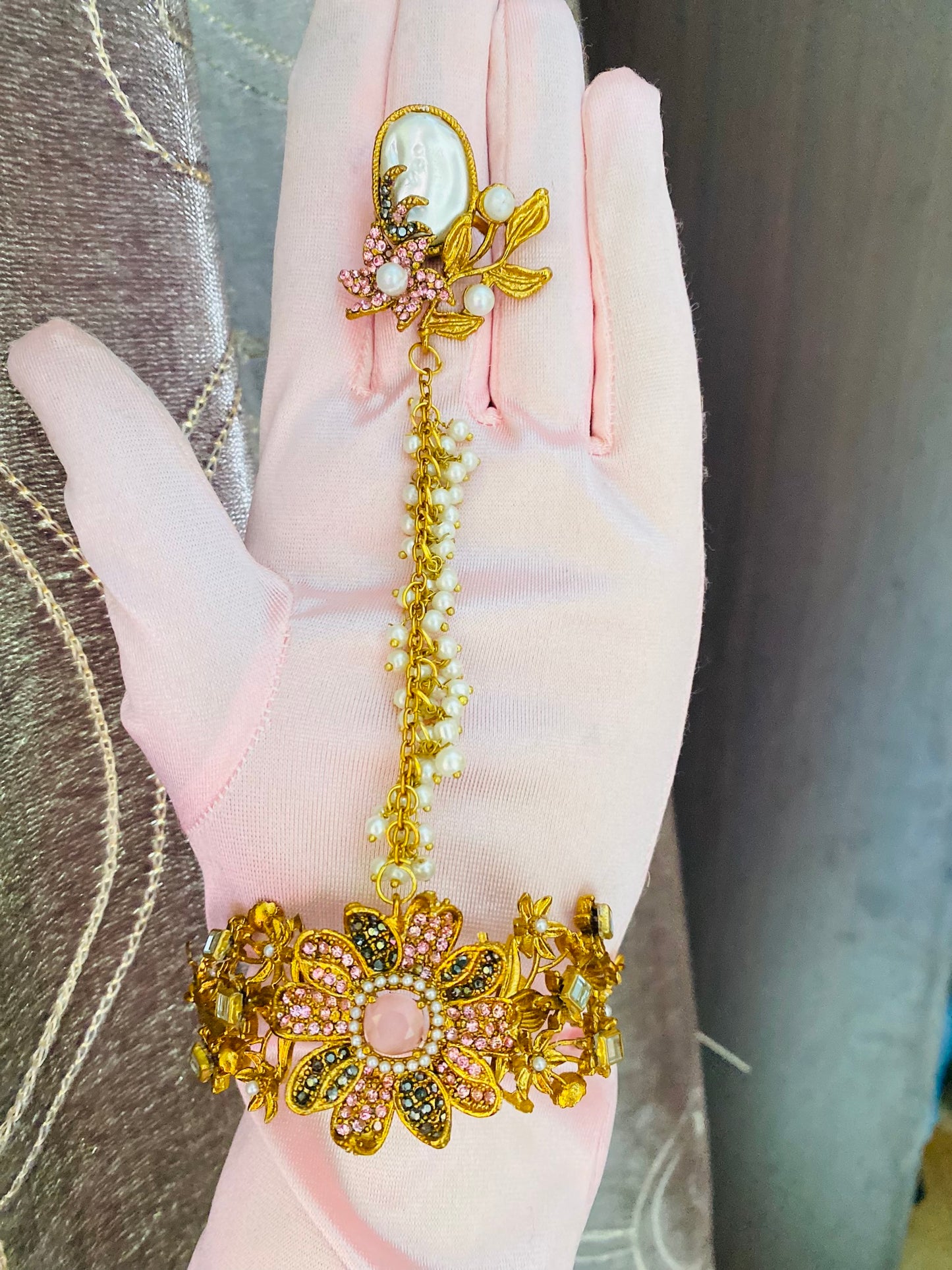 Turkish HandChain with Adjustable Ring