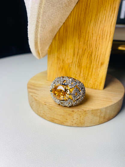 Gold Plated Adjustable Ring