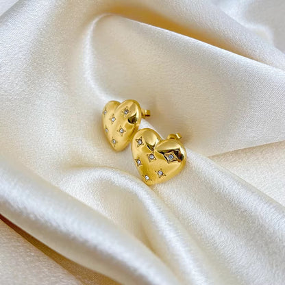 Heart zirconia Earrings