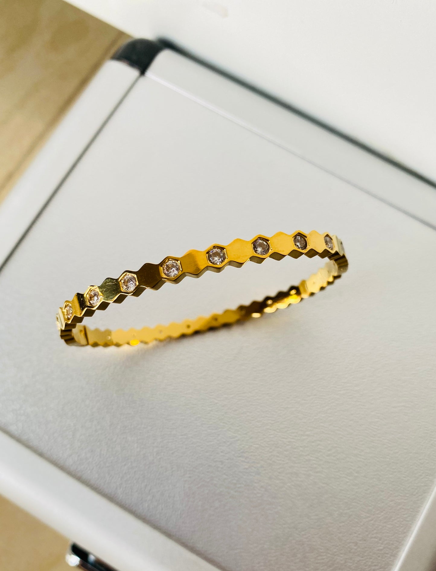 Pentagonal Diamond Bracelet