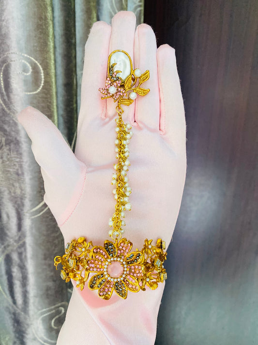 Turkish HandChain with Adjustable Ring