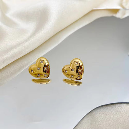 Heart zirconia Earrings