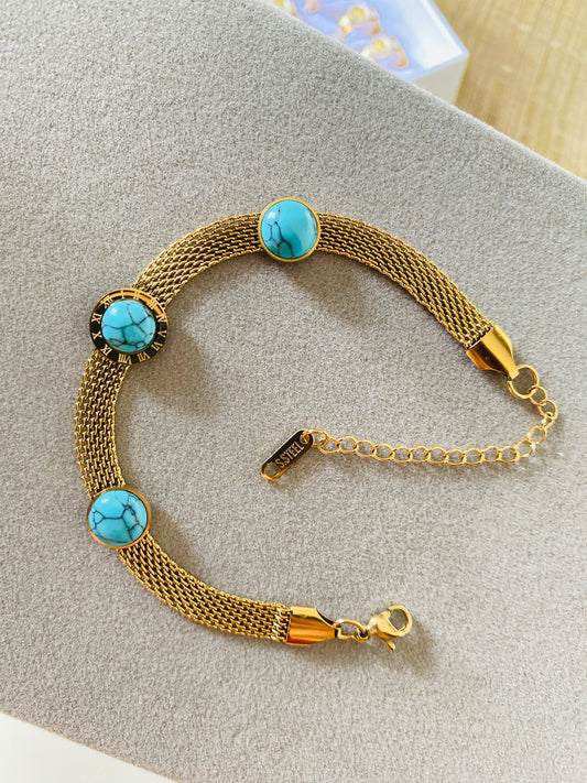 Round Turquoise Bracelet