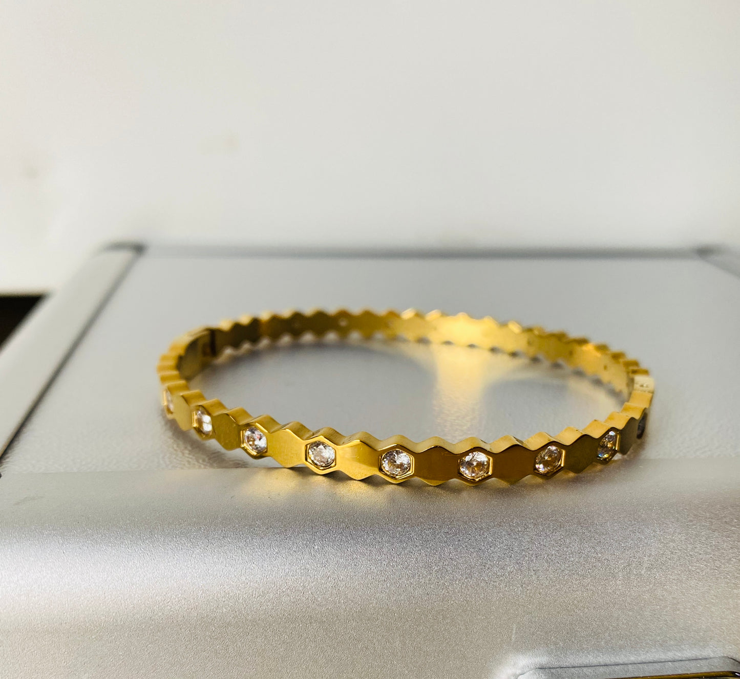 Pentagonal Diamond Bracelet