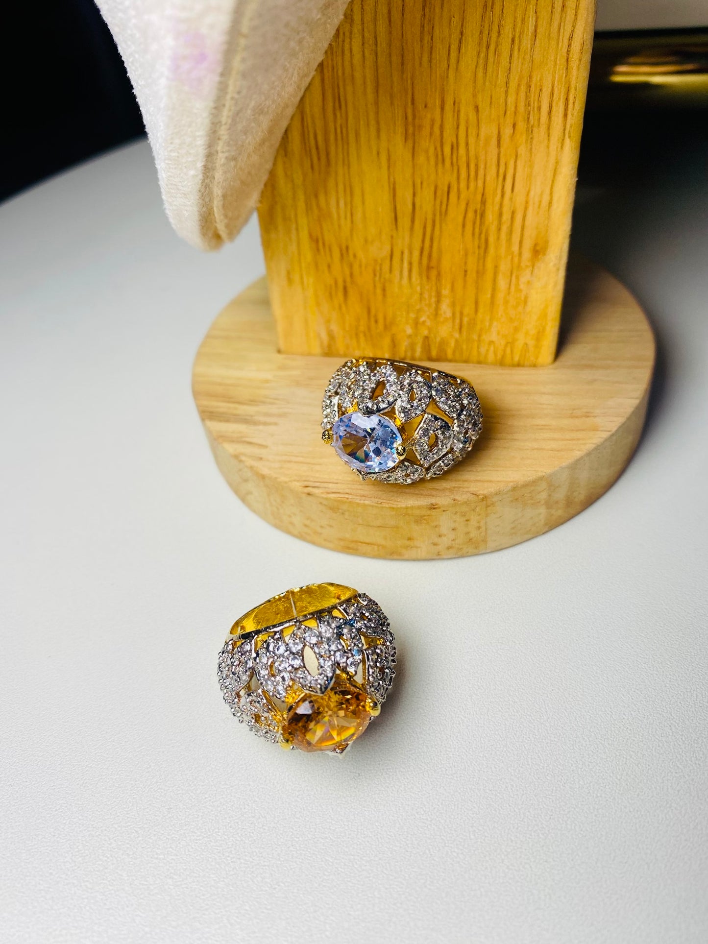 Gold Plated Adjustable Ring