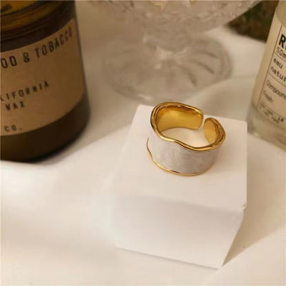 Marble Band Adjustable Ring