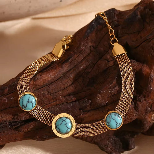 Round Turquoise Bracelet