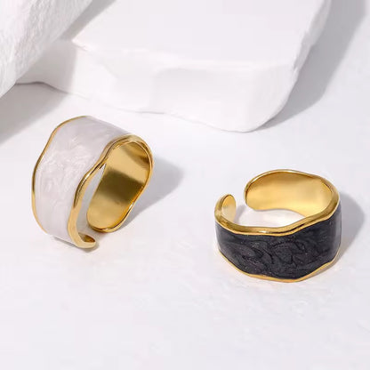 Marble Band Adjustable Ring