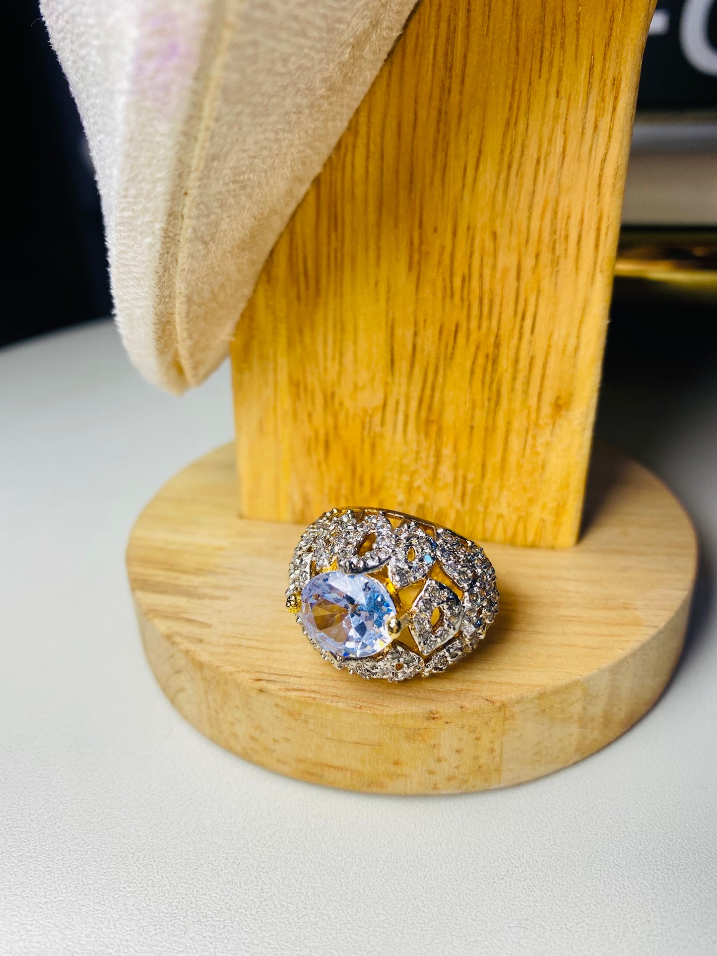 Gold Plated Adjustable Ring