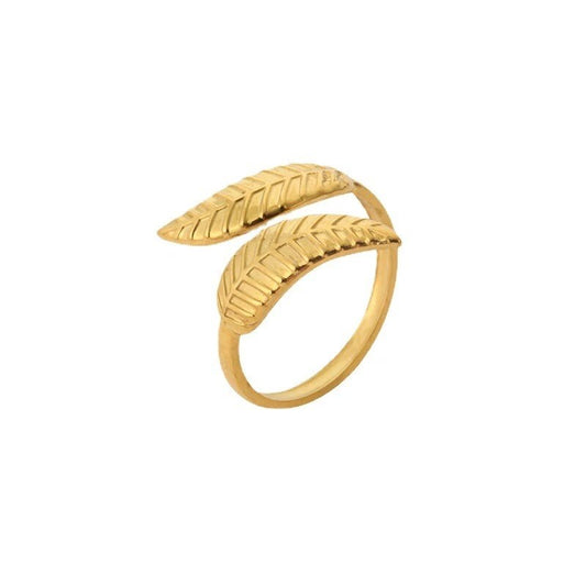 Double Leaf Ring